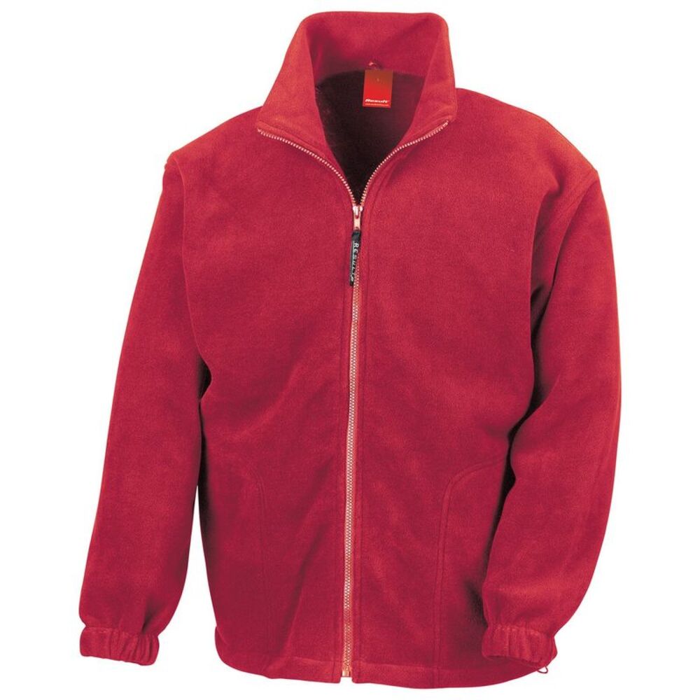 Result Mens Polartherm Fleece Jacket / Red